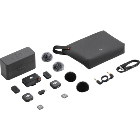 Мікрофонна радіосистема для камери, для смартфона DJI MIC 3 2TX + 1RX + Charging Case (CP.RN.00000480.01) Купити в Україні