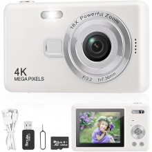 Цифрова камера Digital Camera Q12 White 4K 16X Zoom 64Gb