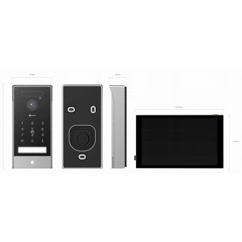 Комплект відеодомофону EZVIZ HP7 Pro 4K Black Купити в Україні