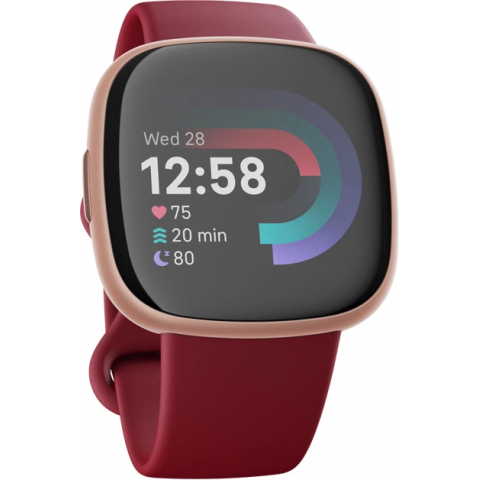 Смарт-годинник Fitbit Versa 4 Beet Juice/Copper Rose (FB523RGRD) Купити в Україні