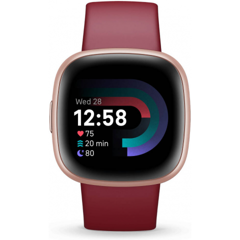 Смарт-годинник Fitbit Versa 4 Beet Juice/Copper Rose (FB523RGRD) Купити в Україні