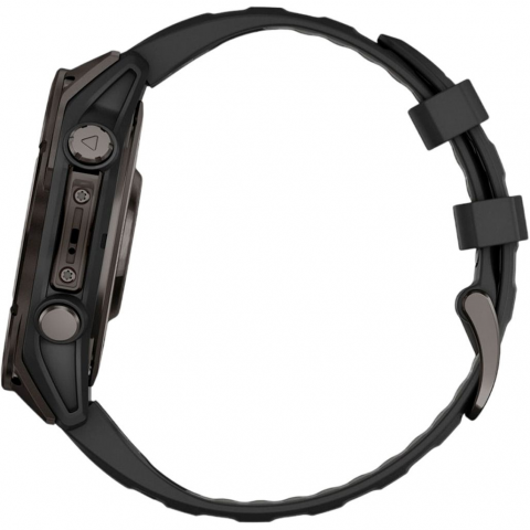 Смарт-годинник Garmin Fenix 8 47mm AMOLED Sapphire Carbon Gray DLC Titanium w. Black/Pebble Gray B. (010-02904-20/21/29) Купити в Україні