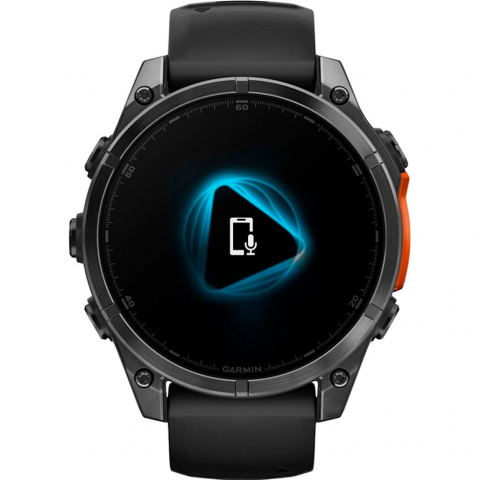 Смарт-годинник Garmin Fenix 8 47mm AMOLED Slate Gray with Black Silicone Band (010-02904-00/09) Купити в Україні