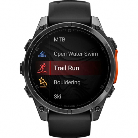 Смарт-годинник Garmin Fenix 8 47mm AMOLED Slate Gray with Black Silicone Band (010-02904-00/09) Купити в Україні