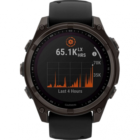 Смарт-годинник Garmin Fenix 8 47mm Solar Sapphire Carbon Gray DLC Titanium w. Black/Pebble Gray S. Band (010-02906-10/11/70) Купити в Україні