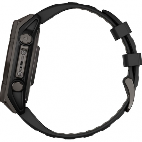 Смарт-годинник Garmin Fenix 8 47mm Solar Sapphire Carbon Gray DLC Titanium w. Black/Pebble Gray S. Band (010-02906-10/11/70) Купити в Україні