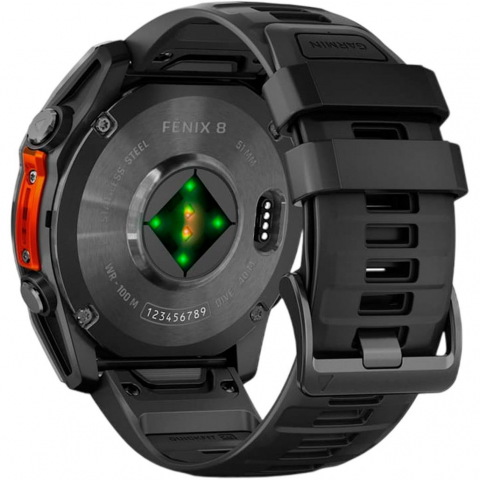Смарт-годинник Garmin Fenix 8 51mm AMOLED Slate Gray with Black Silicone Band (010-02905-00) Купити в Україні