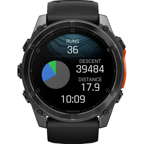Смарт-годинник Garmin Fenix 8 51mm AMOLED Slate Gray with Black Silicone Band (010-02905-00) Купити в Україні