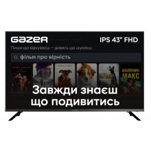 Телевiзор Gazer TV43-FN1