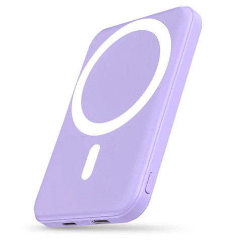 Універсальна батарея Podoru KT-D003 MINI 5000 mAh Purple (Apple магніт + кабель) Купити в Україні