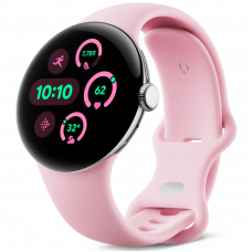 Смарт-годинник Google Pixel Watch 3 41 mm LTE Polished Silver Aluminum Case/Rose Quartz Active Band