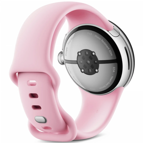 Смарт-годинник Google Pixel Watch 3 41 mm LTE Polished Silver Aluminum Case/Rose Quartz Active Band Купити в Україні