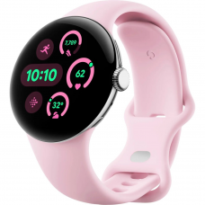 Смарт-годинник Google Pixel Watch 3 41 mm Wi-Fi Polished Silver Aluminum Case/Rose Quartz Active Band