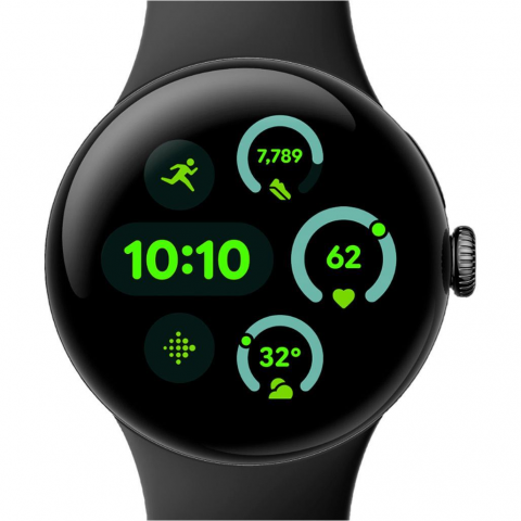 Смарт-годинник Google Pixel Watch 3 45mm LTE Black Aluminum Case/Obsidian Active Band Купити в Україні
