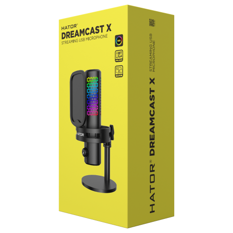 Мікрофон HATOR Dreamcast X RGB (ESS10) black Купити в Україні