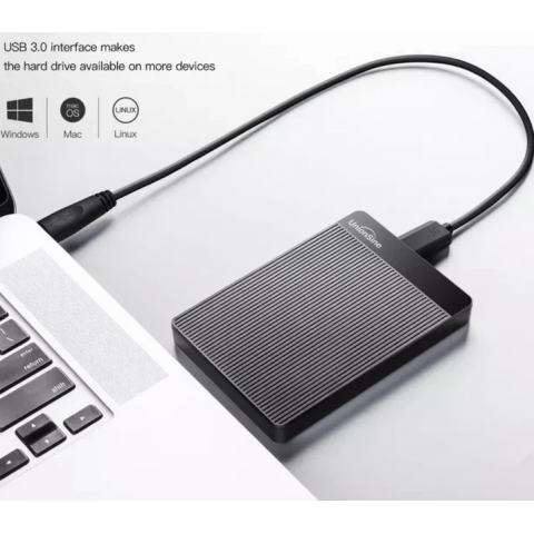 Зовнішній жорсткий диск UnionSine HD2510 500Gb USB 3.0 Black для MacOS PS4 XBox Купити в Україні