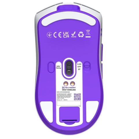 Ігрова миша HATOR Hellyberry HM47 PRO wireless (HM47PRO_white_violet) white-violet gradient Купити в Україні
