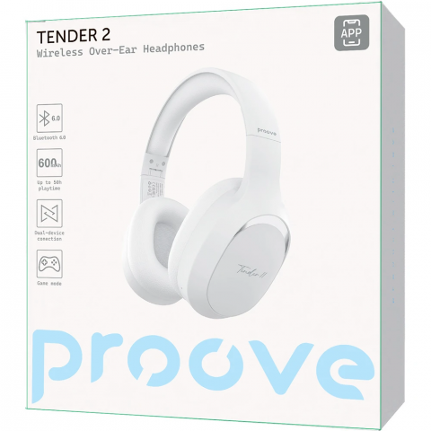 Навушники з мікрофоном Proove Tender 2 (APP) White (HPTR2001AP02) Купити в Україні