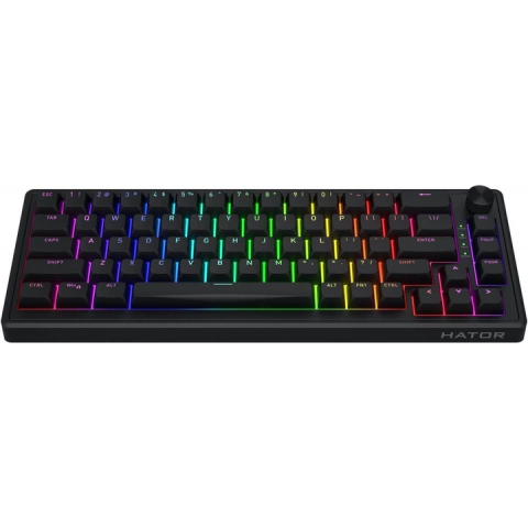 Клавіатура механічна HATOR Skyfall 65 (HTK1160) black-black, HATOR Sterling speed switches, US Купити в Україні