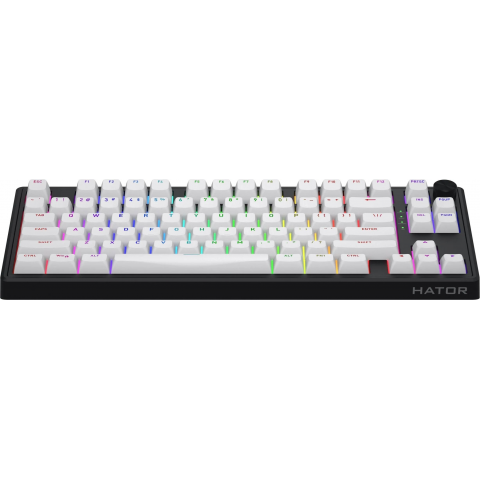 Клавіатура механічна HATOR Skyfall 80 wireless (HTK3180) black-white, US layout Купити в Україні