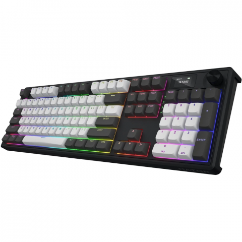 Клавіатура механічна HATOR Skyfall 100 PRO wireless (HTK4100) grey-black, US, silent switches Купити в Україні