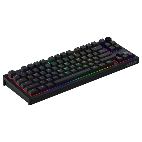 Клавіатура механічна HATOR Skyfall 80 PRO wireless (HTK4181UA) black, silent switches Купити в Україні