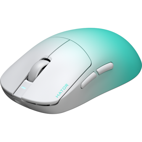 Ігрова миша HATOR Quasar 3 ULTIMA 8K Wireless (HTM761) white/mint Купити в Україні