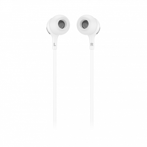 Навушники з мікрофоном JBL Live 100 White (JBLLIVE100WHT) Купити в Україні