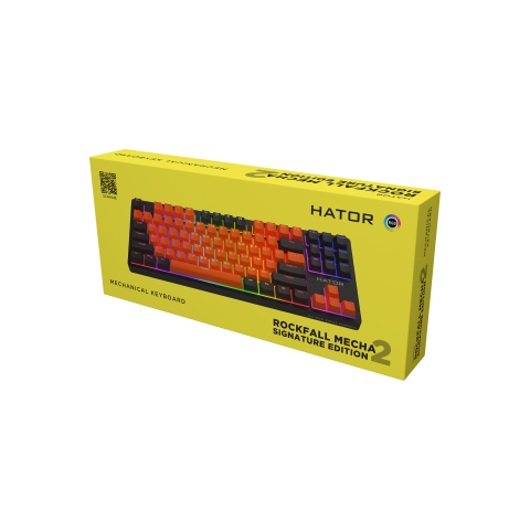 Клавіатура Hator Rockfall 2 Mecha Signature Edition USB Black/Orange/Black (HTK-520-BOB) Купити в Україні