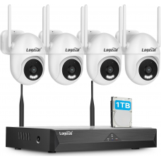 Набір камер відеоспостереження Logisaf ‎K4-P51-V80 4 pack White