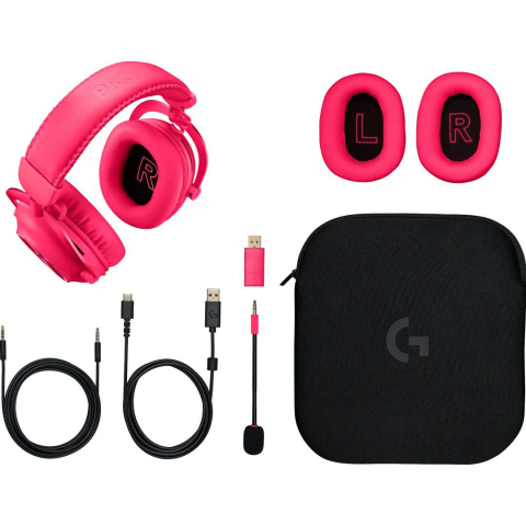 Навушники з мікрофоном Logitech G Pro X 2 Lightspeed Pink (981-001275) Купити в Україні
