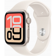 Смарт-годинник Apple Watch SE 3 GPS + Cellular 44mm Starlight Alu. Case w. Starlight S. Band - M/L (MEPF4)