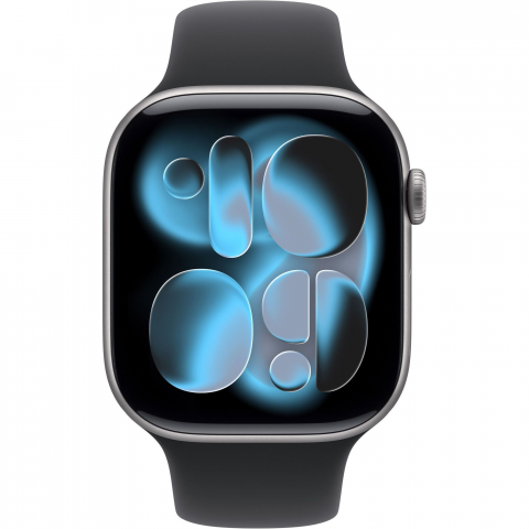 Смарт-годинник Apple Watch Series 11 GPS 42mm Space Grey Alu. Case w. Black S. Band - S/M (MEQW4) Купити в Україні