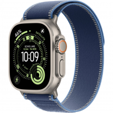 Смарт-годинник Apple Watch Ultra 3 GPS + Cellular 49mm Natural Tit. Case w. Blue/Bright Blue Trail Loop - M/L (MEWU4)