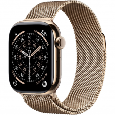 Смарт-годинник Apple Watch Series 11 GPS + Cellular 42mm Gold Tit. Case w. Gold Milanese Loop (MF8Y4)