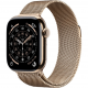 Смарт-годинник Apple Watch Series 11 GPS + Cellular 42mm Gold Tit. Case w. Gold Milanese Loop (MF8Y4) Купити в Україні