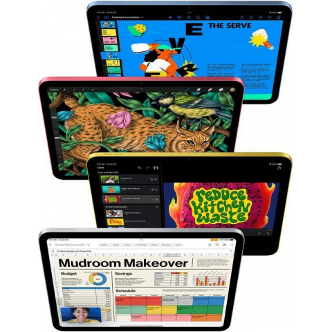 Планшет Apple iPad 10.9 2022 Wi-Fi + Cellular 64GB Silver (MQ6J3, MCMJ4) Купити в Україні
