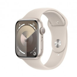 Смарт-годинник Apple Watch Series 9 GPS 45mm Starlight Aluminium Case with Sport Band M/L (MR973)