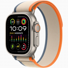 Смарт-годинник Apple Watch Ultra 2 GPS + Cellular 49mm Titanium Case with Orange/Beige Trail Loop - S/M (MRF13)