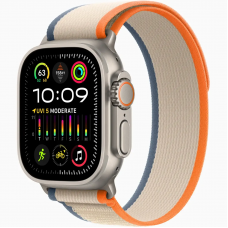 Смарт-годинник Apple Watch Ultra 2 GPS + Cellular 49mm Titanium Case with Orange/Beige Trail Loop - S/M (MRF13)