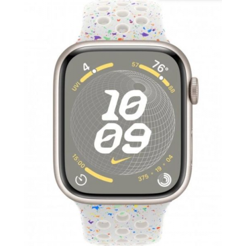 Смарт-годинник Apple Watch Series 9 GPS 45mm Starlight Alu. Case w. Pure Pl. Nike S. Band - M/L (MR9P3+MUV13) Купити в Україні