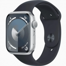 Смарт-годинник Apple Watch Series 9 GPS 45mm Silver Aluminum Case with Midnight Sport Band (MR9R3, MT593)
