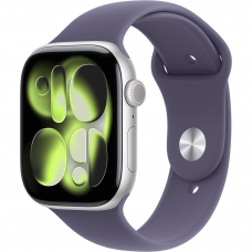 Смарт-годинник Apple Watch Series 11 GPS 46mm Silver Alu. Case w. Purple Fog S. Band - S/M (MEV94)