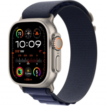 Смарт-годинник Apple Watch Ultra 2 GPS + Cellular 49mm Natural Titan. Case w. Navy Alpine Loop - Large (MYT33+MXN03)