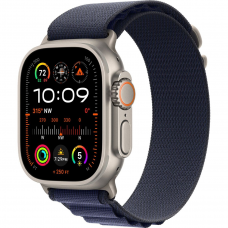 Смарт-годинник Apple Watch Ultra 2 GPS + Cellular 49mm Natural Titan. Case w. Navy Alpine Loop - Large (MYT33+MXN03)
