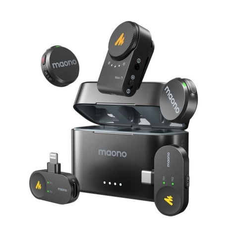 Мікрофон петличний Maono Wave T5 COMBO Type-C, Lightning (WM650A) Купити в Україні