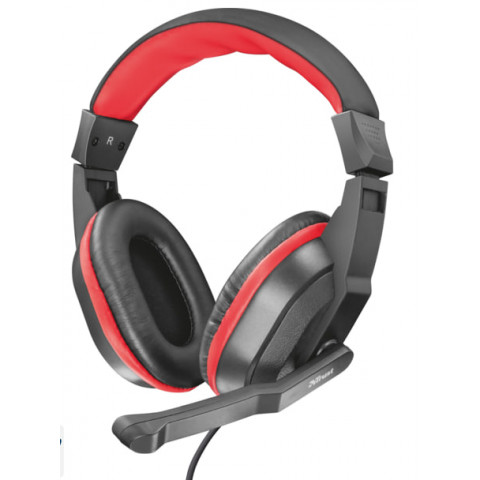 Навушники Trust Ziva Gaming Headset Black-Red (21953) Купити в Україні