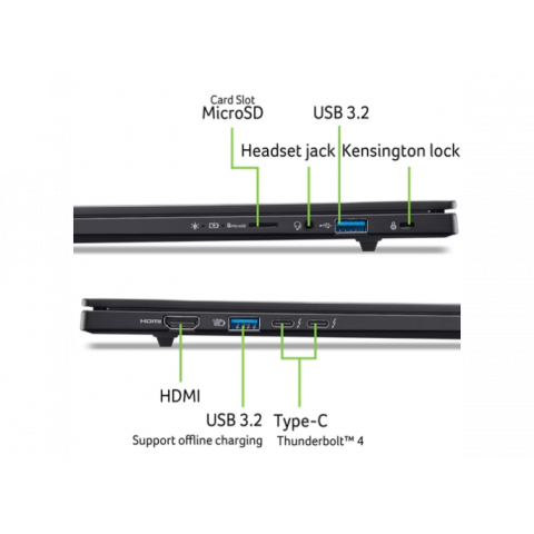 Ноутбук Acer Swift Go 16 AI SFG16-74-93TW (NX.JNMEG.00B) Obsidian Black Купити в Україні