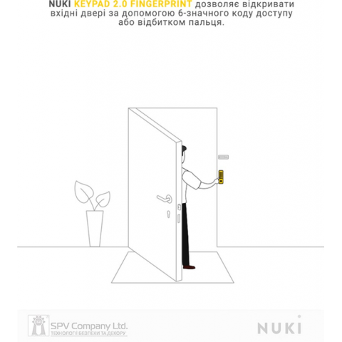 Електронний зчитувач Nuki Keypad 2 Black Купити в Україні