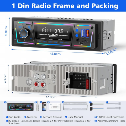 Автомобільний MP3-плеєр CENXINY R2427 з USB+TF Купити в Україні